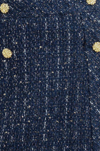 PARISIAN NAVY TWEED SKORT