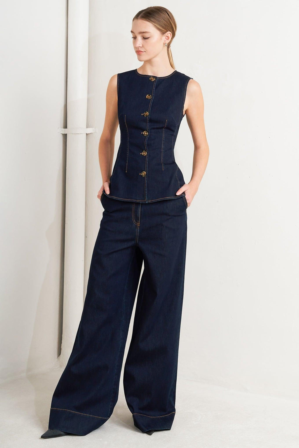 Euro City Denim Pants