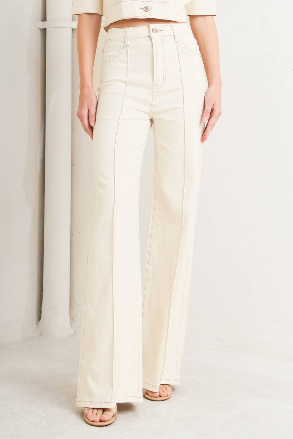 MODERN NEUTRAL TWILL PANTS