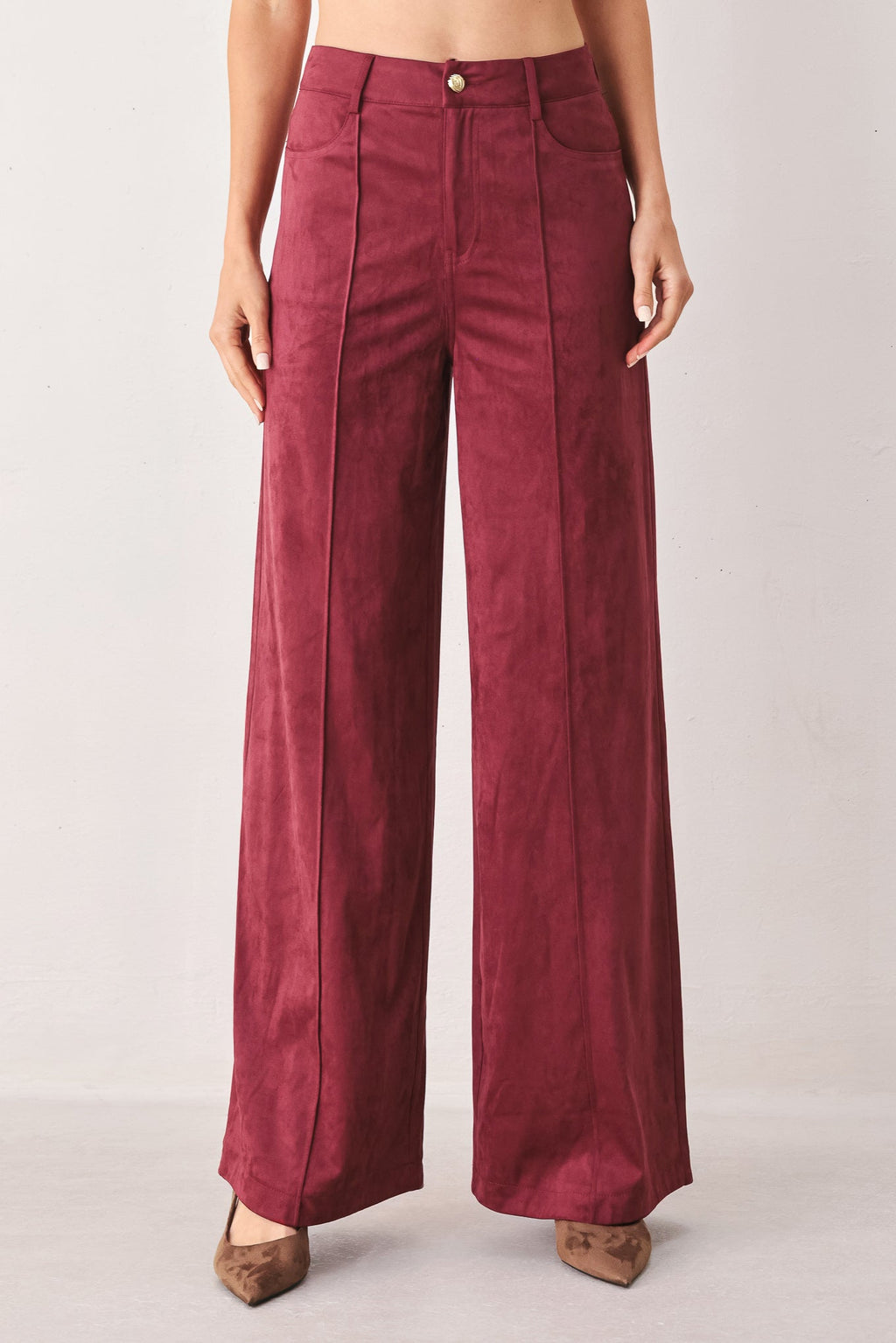 Midnight Mesa Style Faux Suede Pants