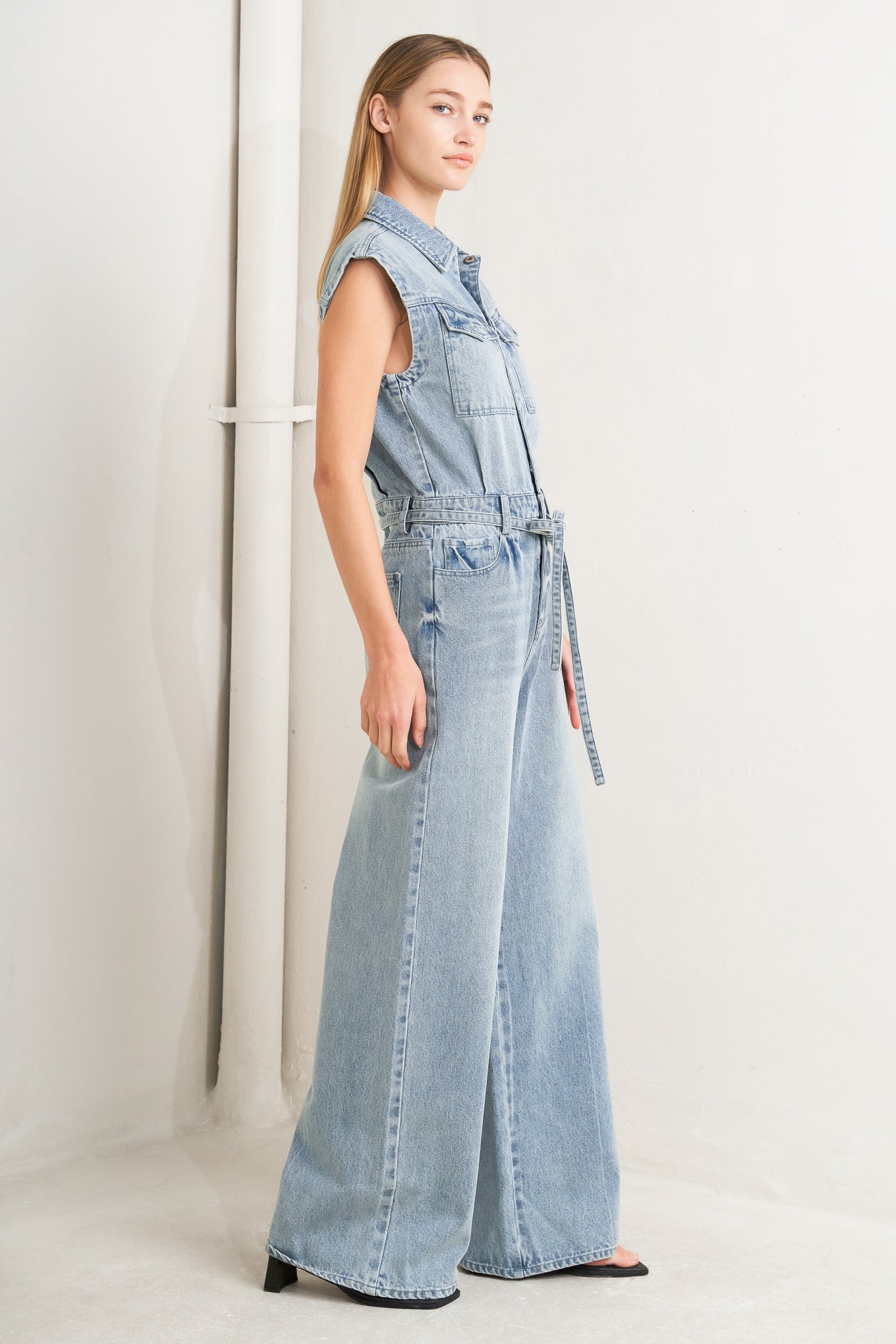 ON MY WAY DENIM JUMPSUIT