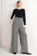 METRO ICON WOVEN HOUNDSTOOTH PANTS