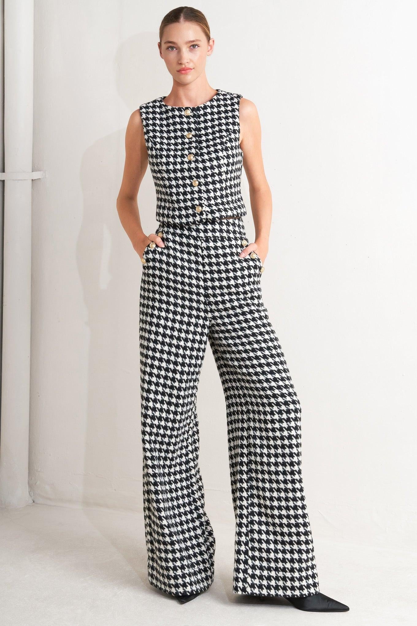Metro Icon Woven Houndstooth Pants
