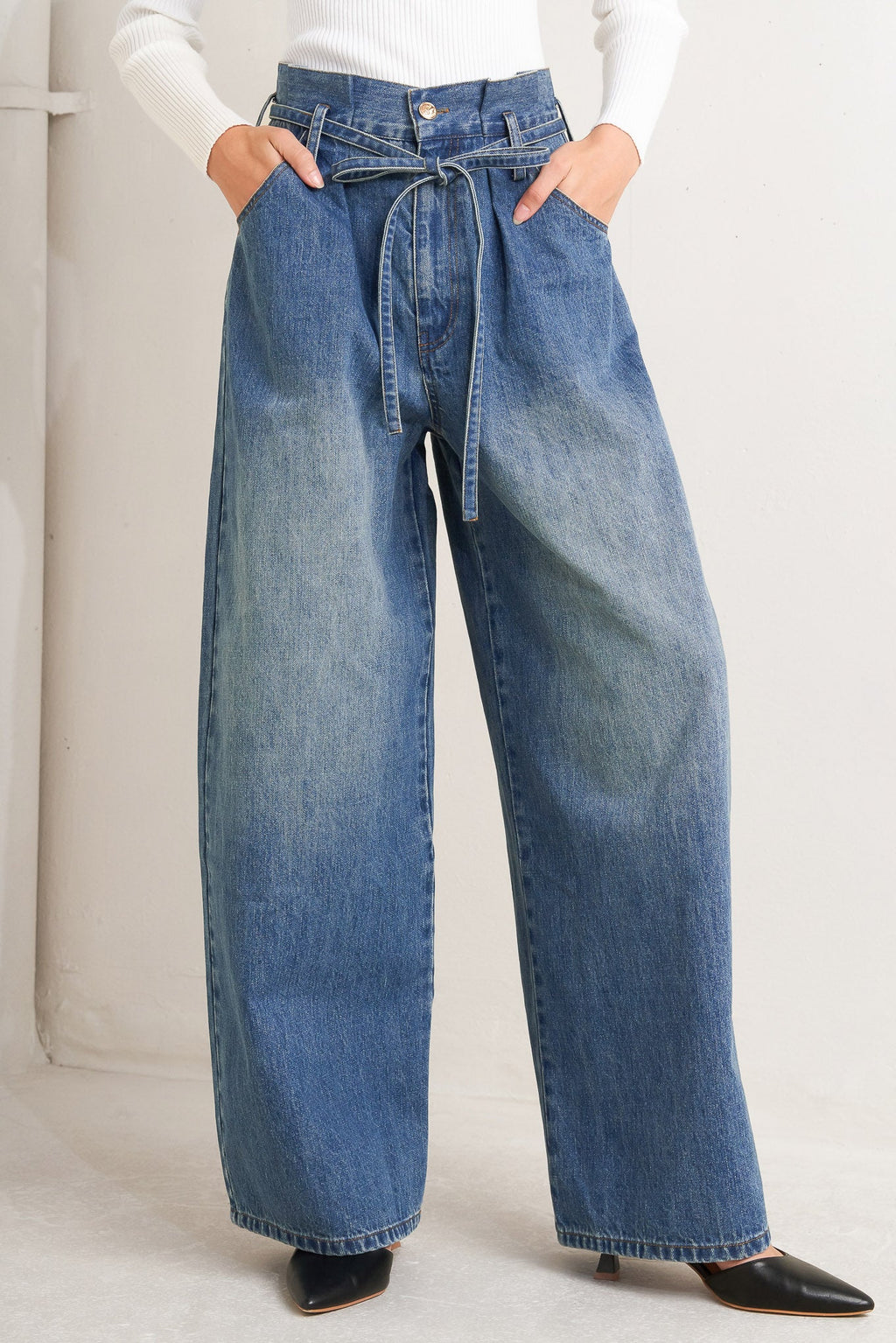 EVERYDAY CINCH DENIM PANTS