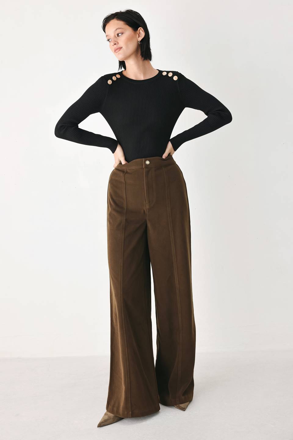 Cocoa After Hours Wide-Leg Pants