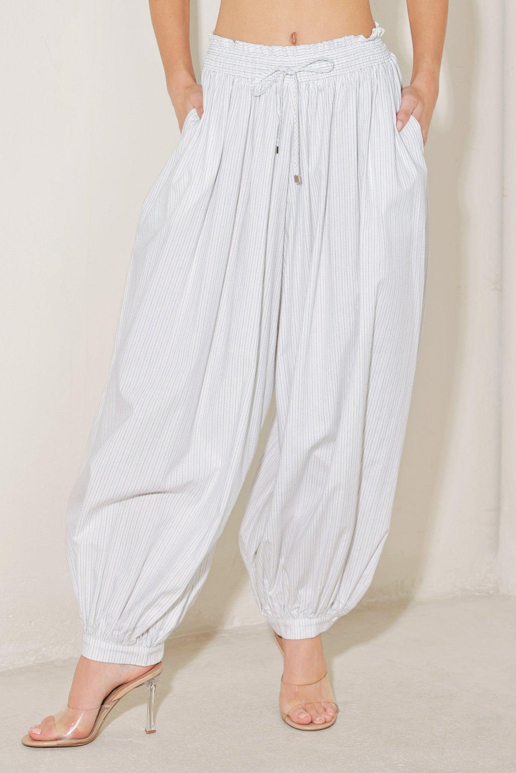 Ocean Breeze Woven Balloon Pants