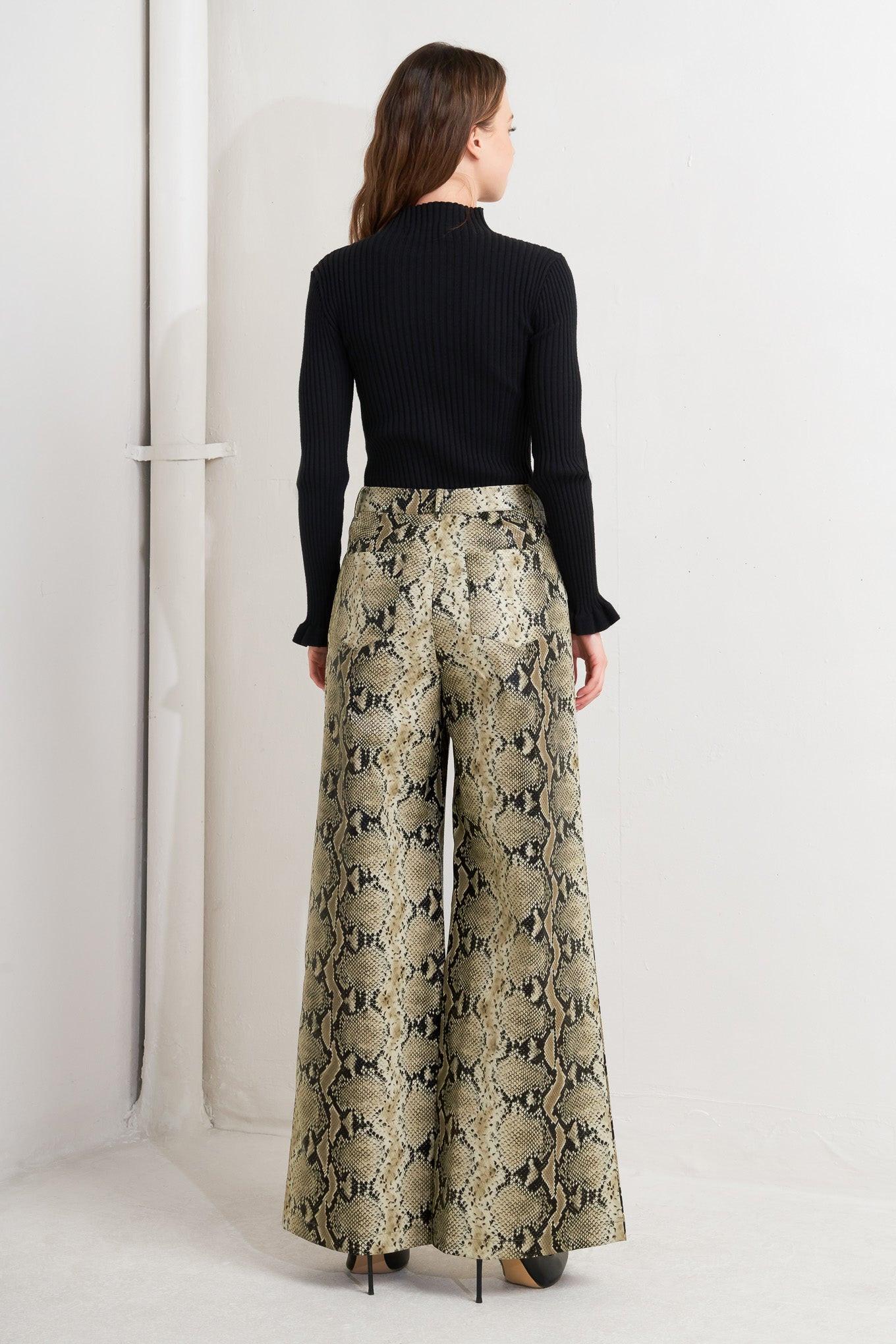 Glam Venom Faux Leather Pants