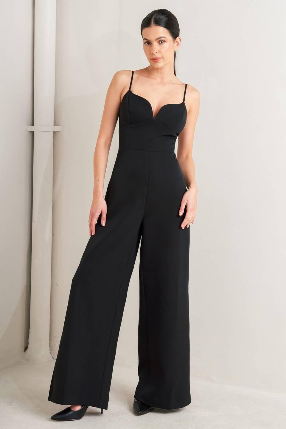 Pristine Edge Black Jumpsuit