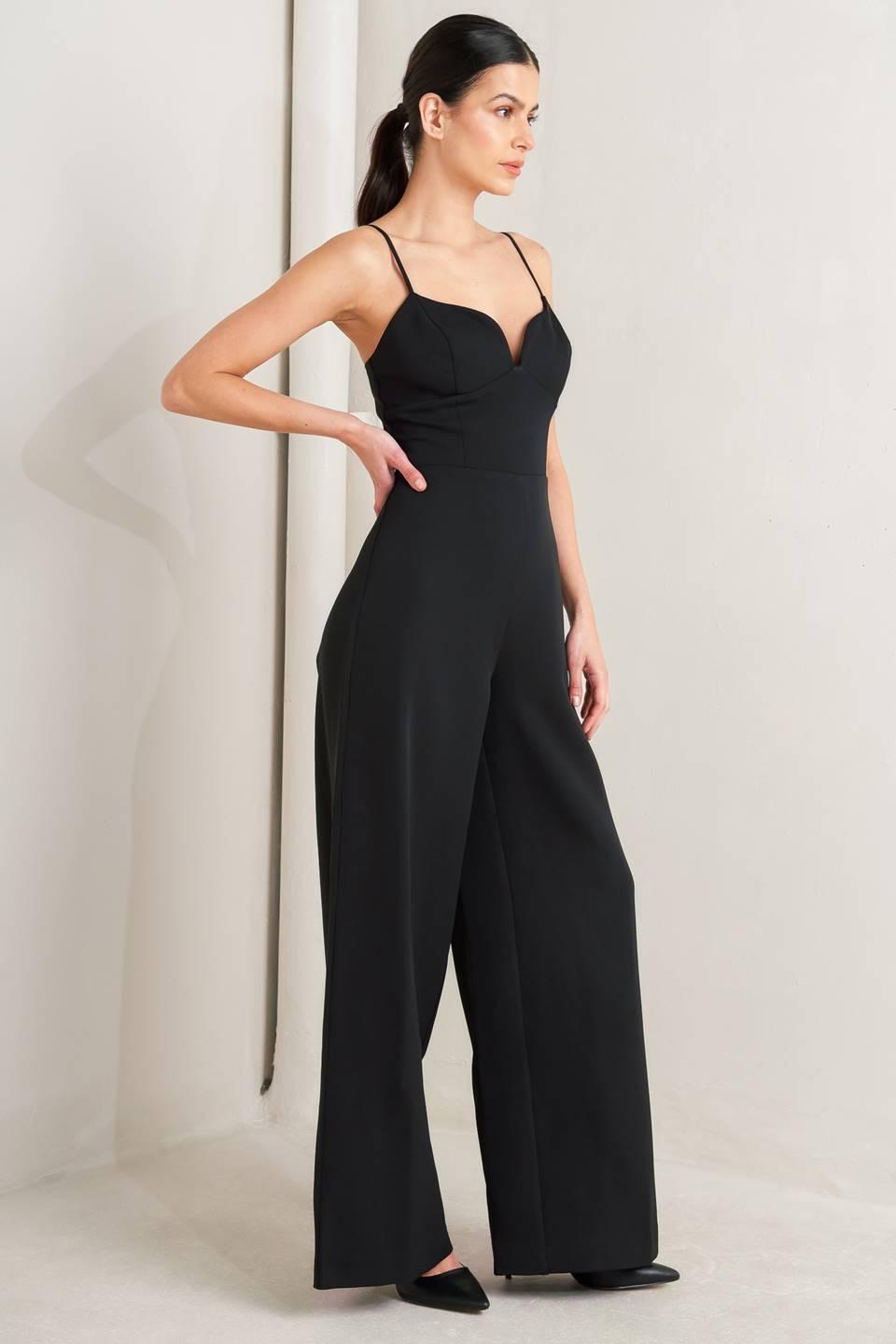 Pristine Edge Black Jumpsuit
