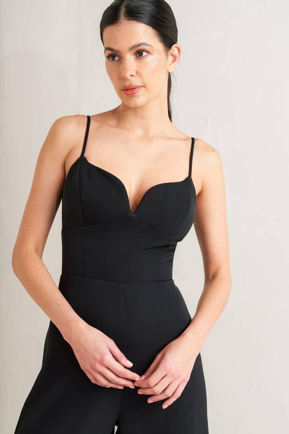 Pristine Edge Black Jumpsuit
