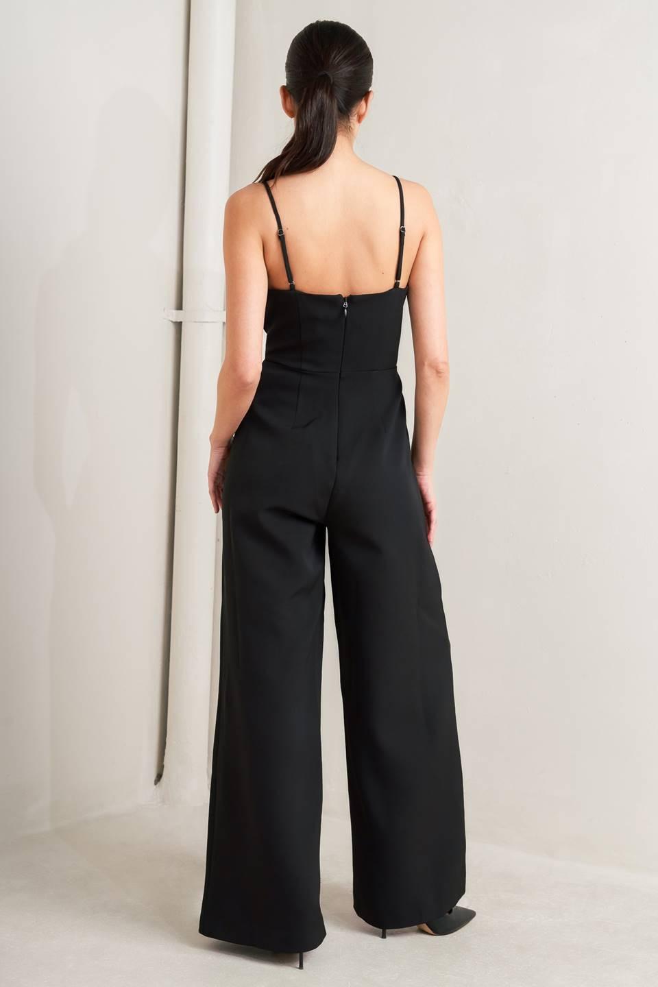 Pristine Edge Black Jumpsuit