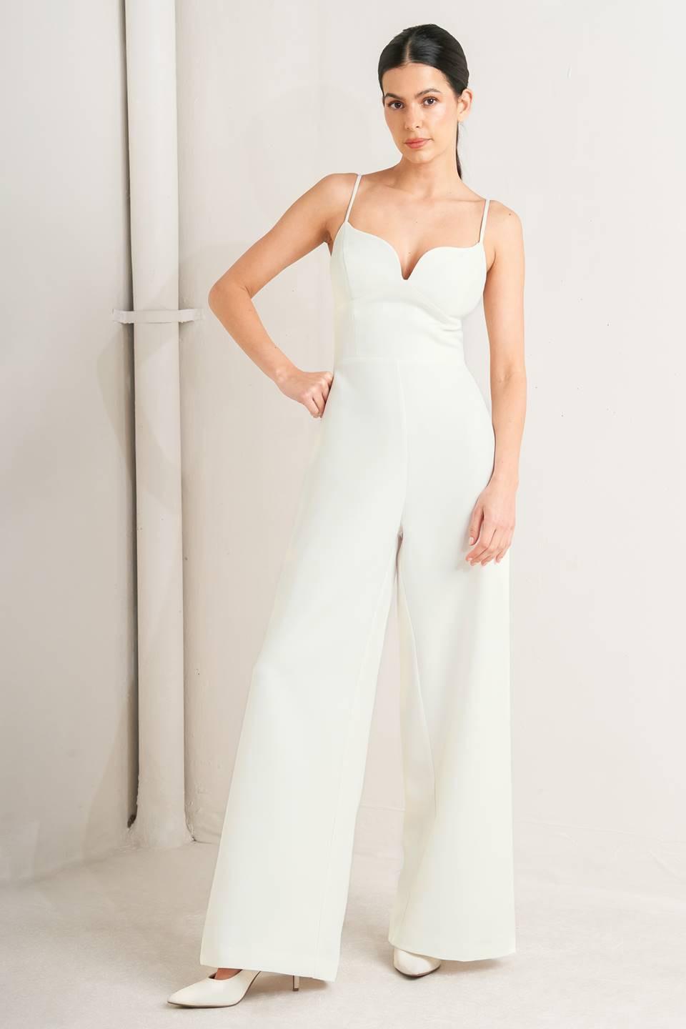 Pristine Edge Off White Jumpsuit