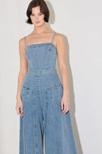 Coastal Confidence Denim Jumpsuit