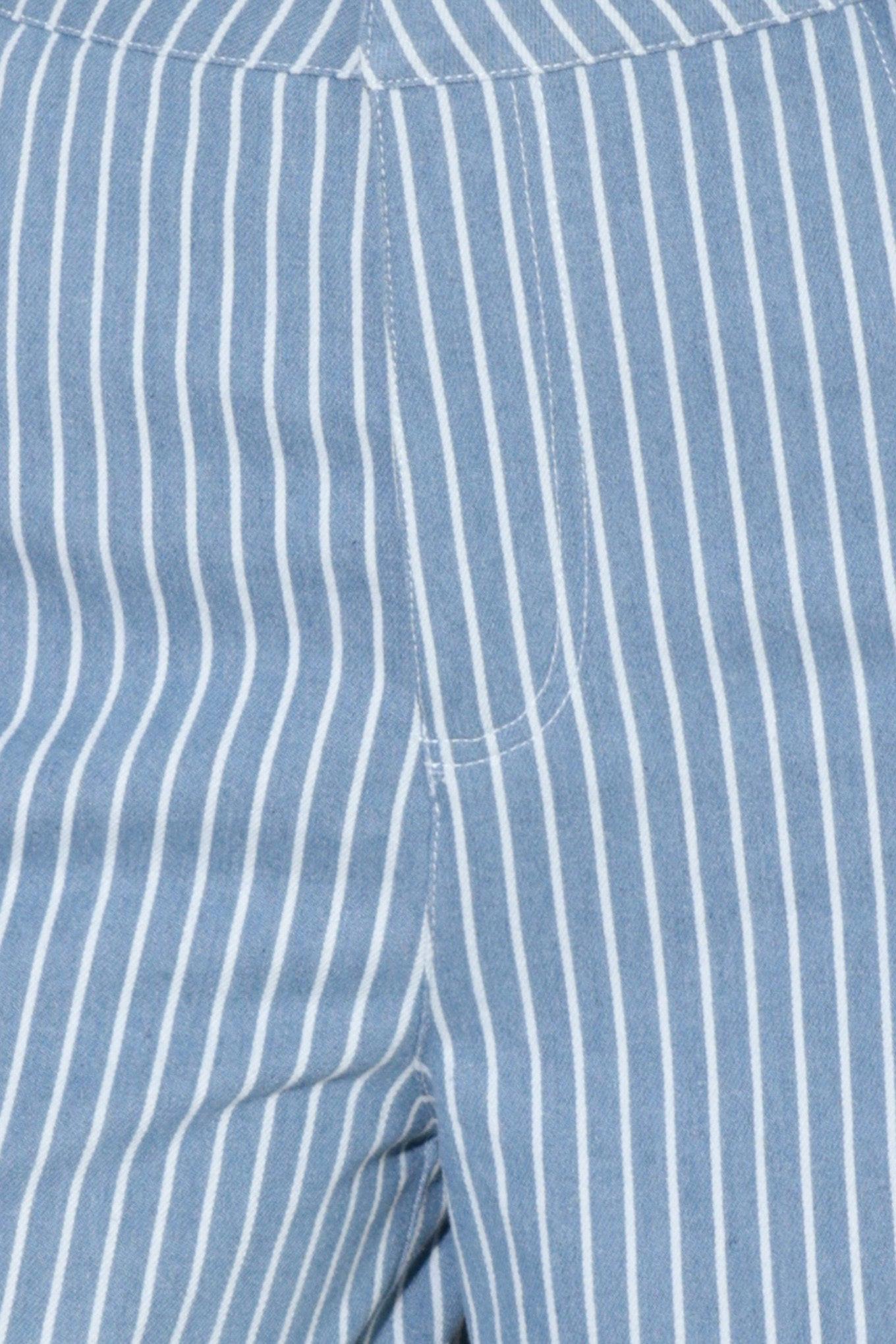 Pinstripe Prestige Wide Leg Pants