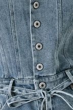 RELAXED CHIC DENIM ROMPER