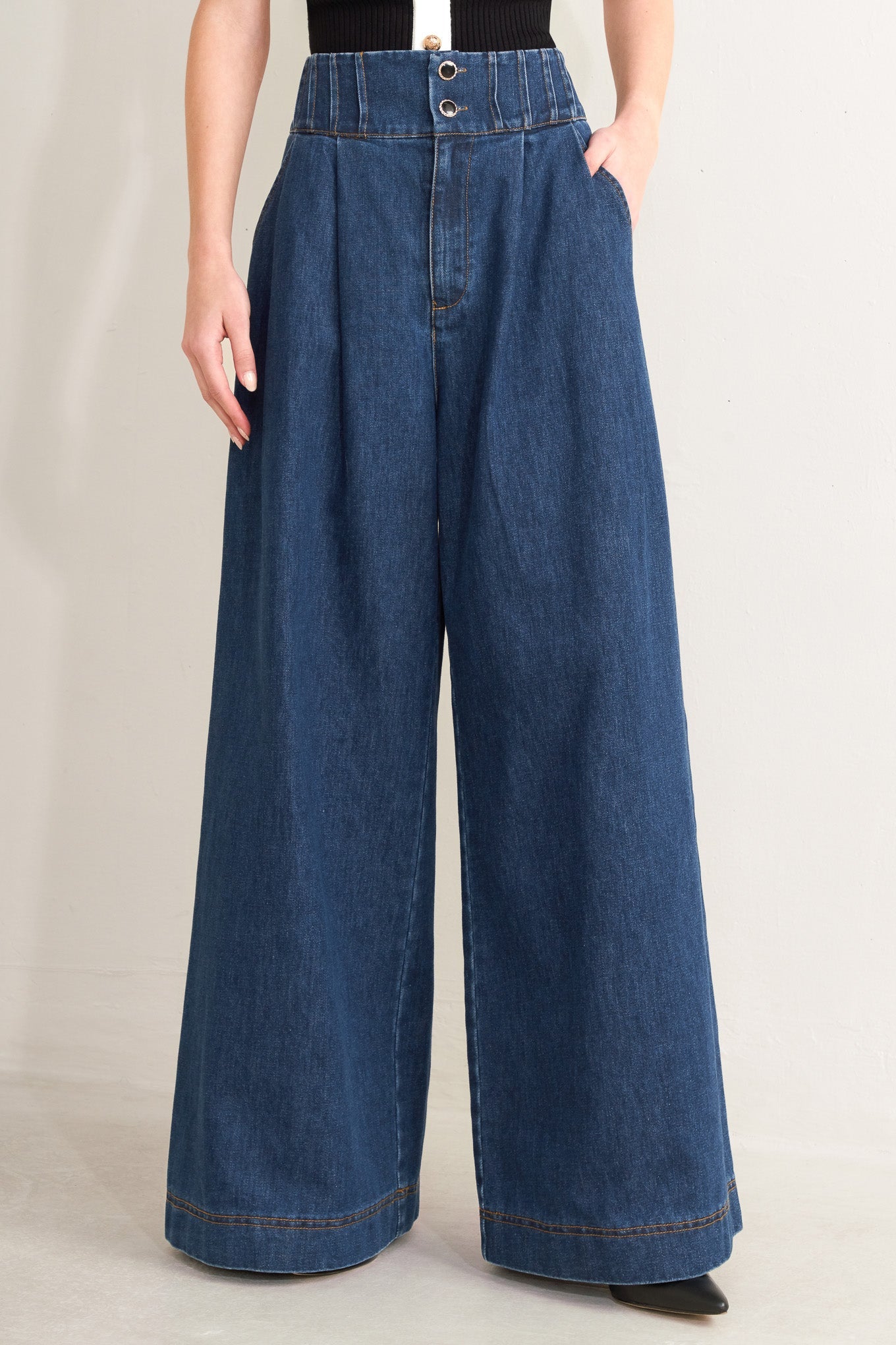 OCEAN DRIVE WIDE DENIM PANTS