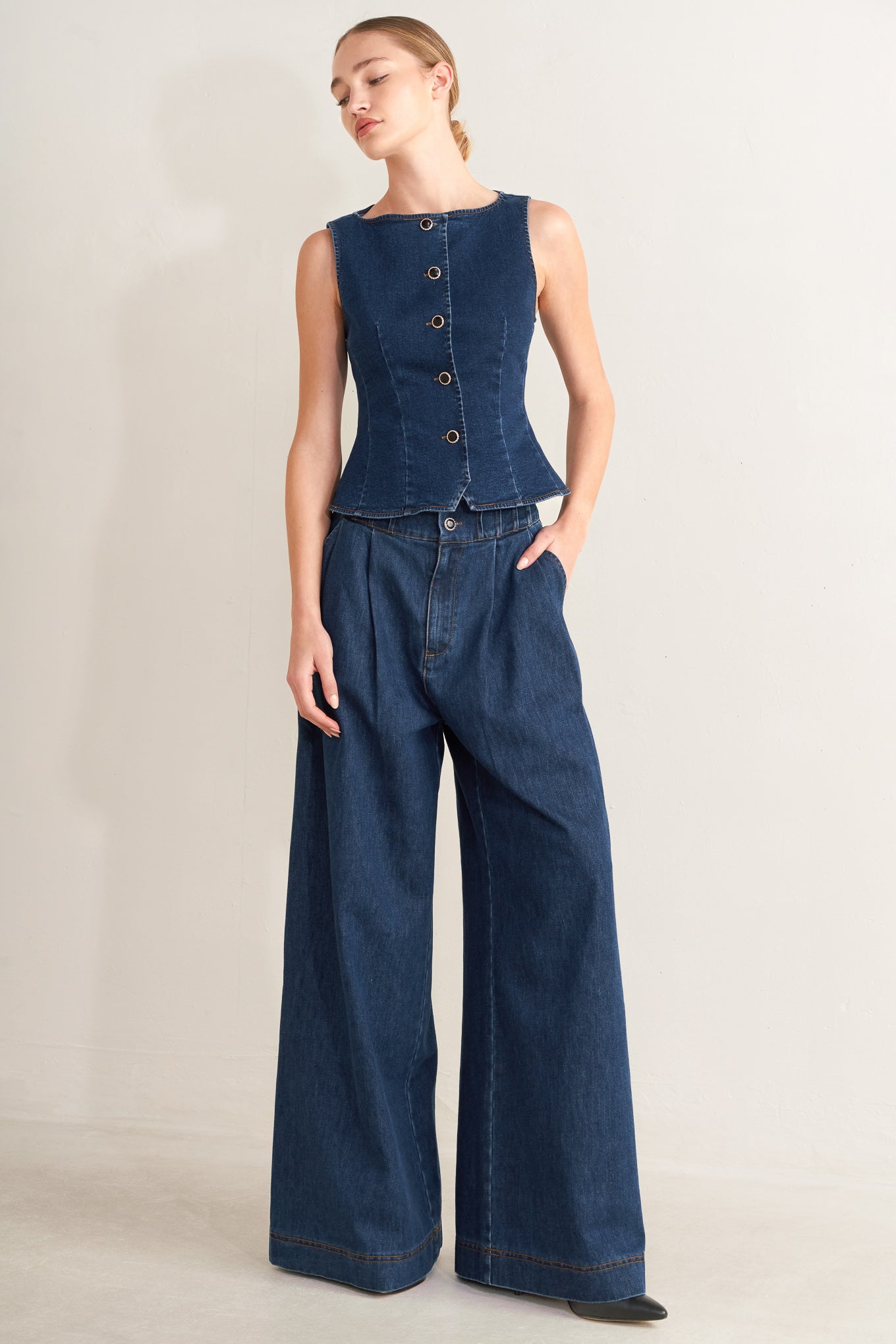 OCEAN DRIVE WIDE DENIM PANTS