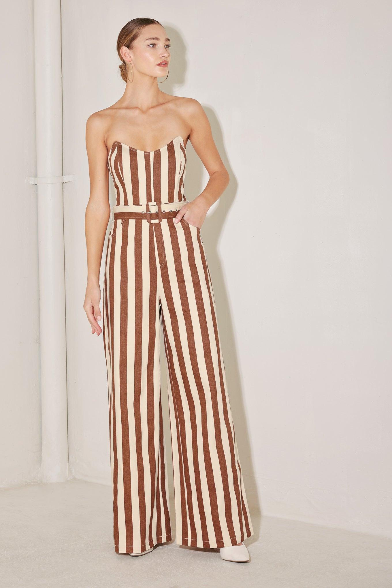 Golden Stripe Era Jumpsuit