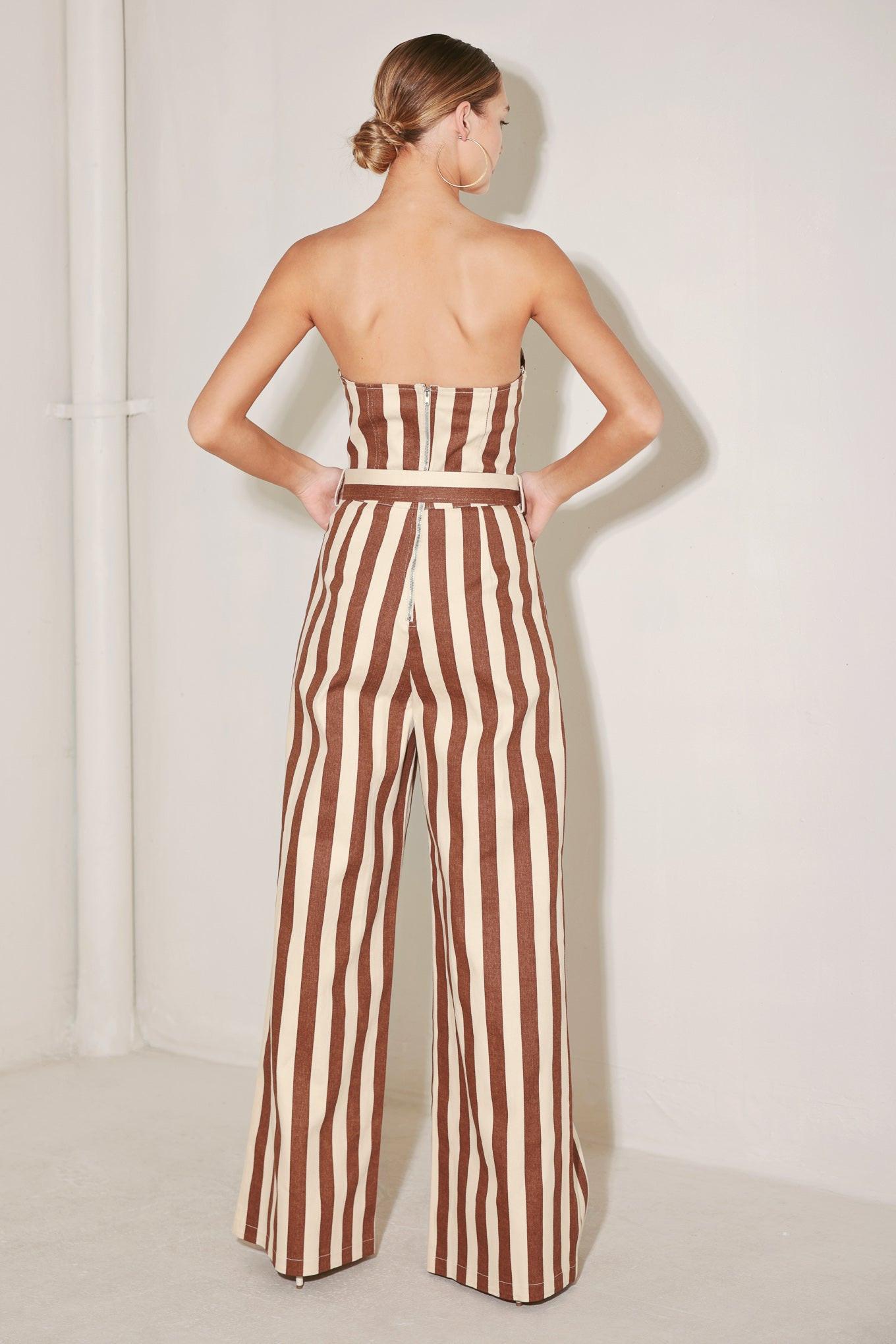 Golden Stripe Era Jumpsuit
