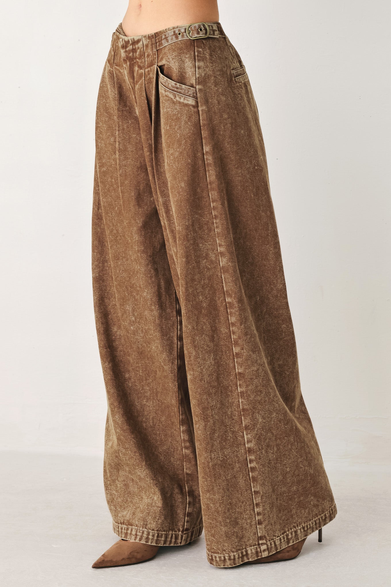 Vintage Brown Denim Pants