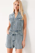 Weekend Blue Look Denim Romper