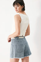 Beach Day Denim Shorts