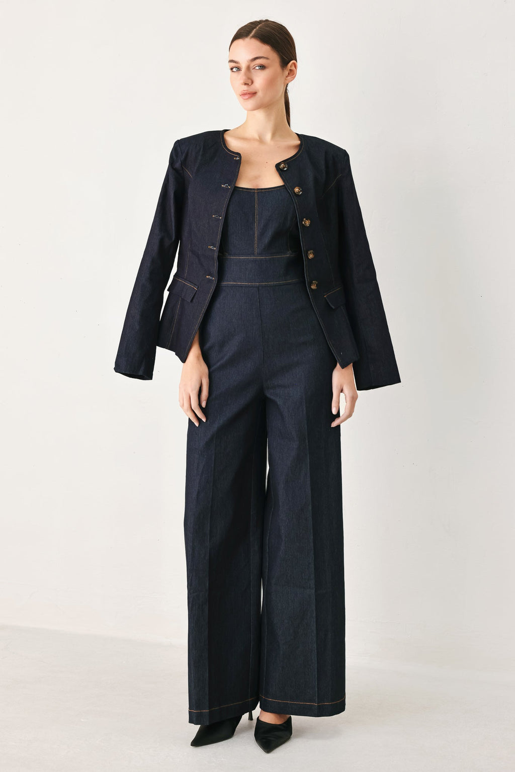 Lovely Muse Denim Jumpsuit