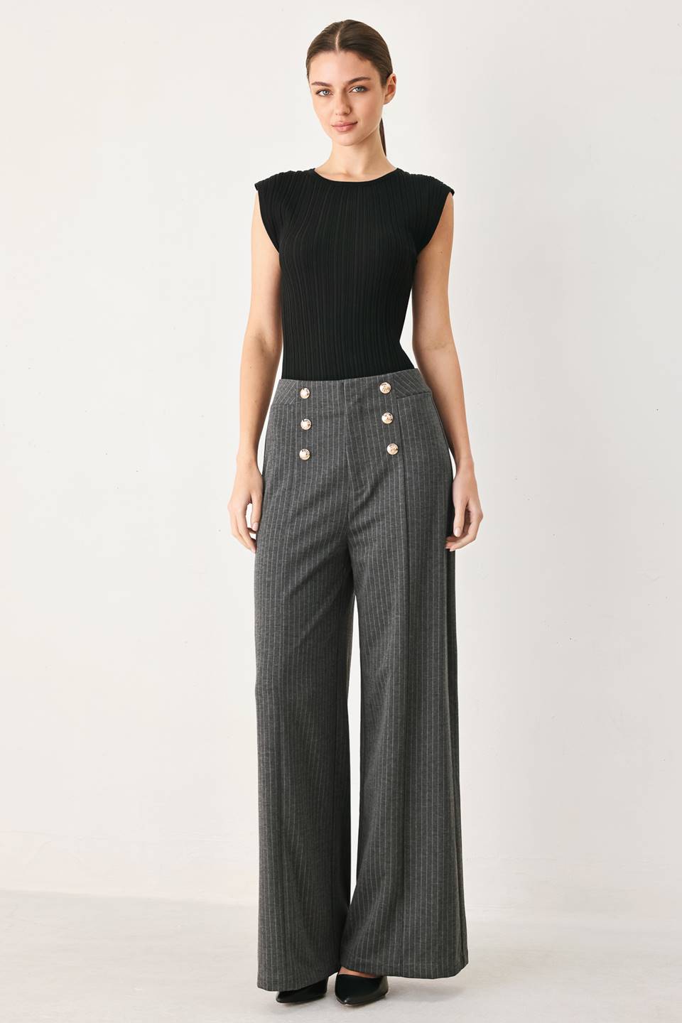 Modern Pinstripe Pants