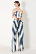 Navy Blossom Pants