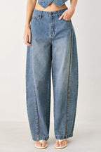 Western Muse Denim Balloon Pants