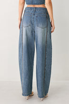 Western Muse Denim Balloon Pants