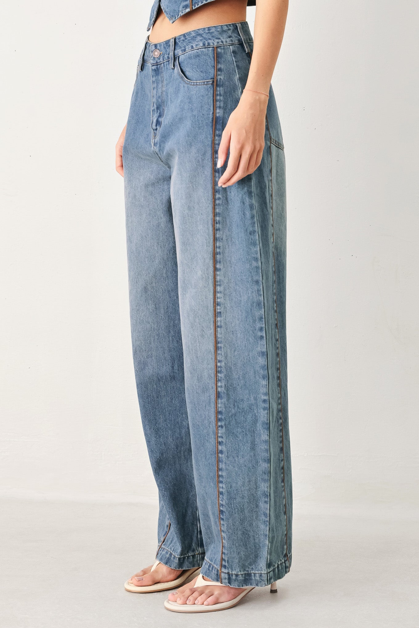 Western Muse Denim Balloon Pants