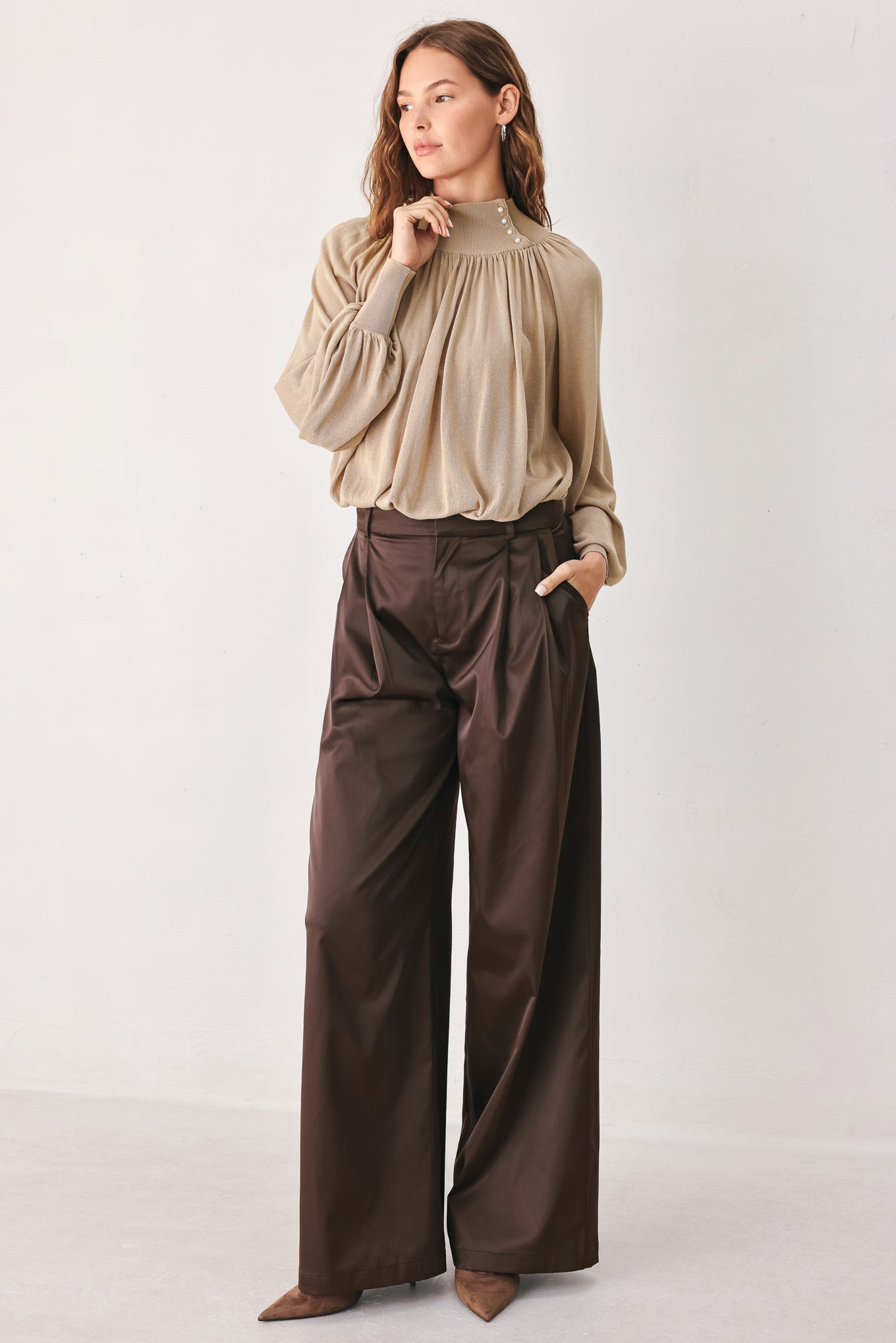 Parchment Relaxed-Fit Pants