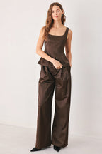 Parchment Relaxed-Fit Pants
