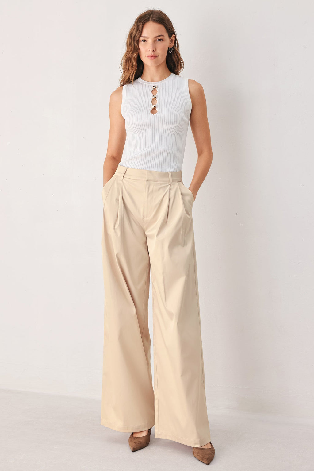 Parchment Relaxed-Fit Pants