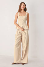 Parchment Relaxed-Fit Pants
