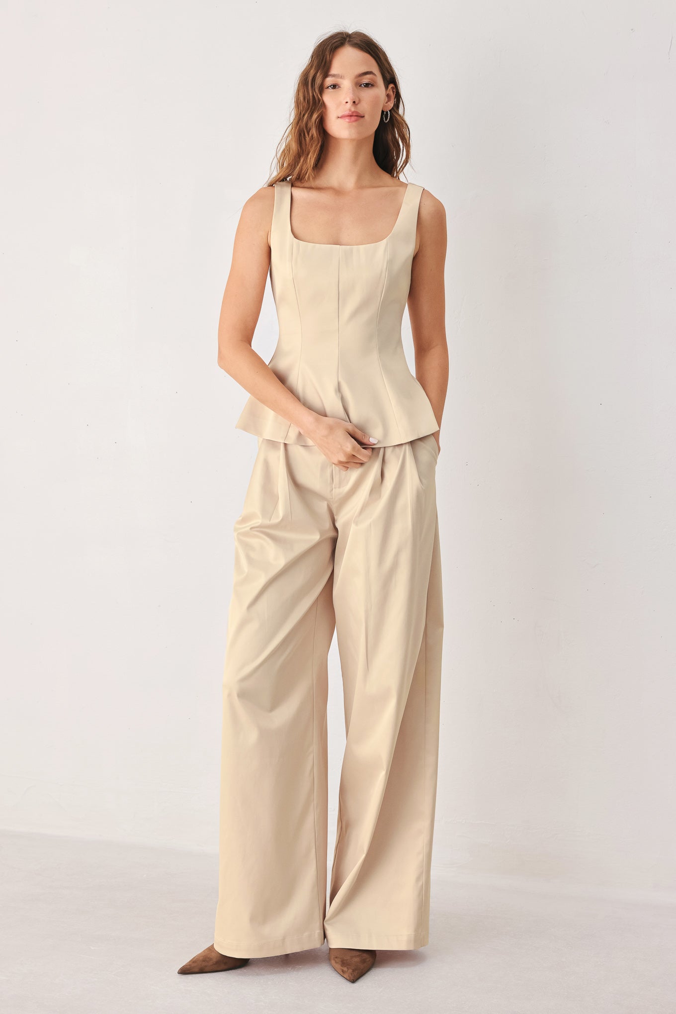 Parchment Relaxed-Fit Pants