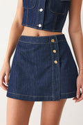 Iconic Indigo Denim Skort