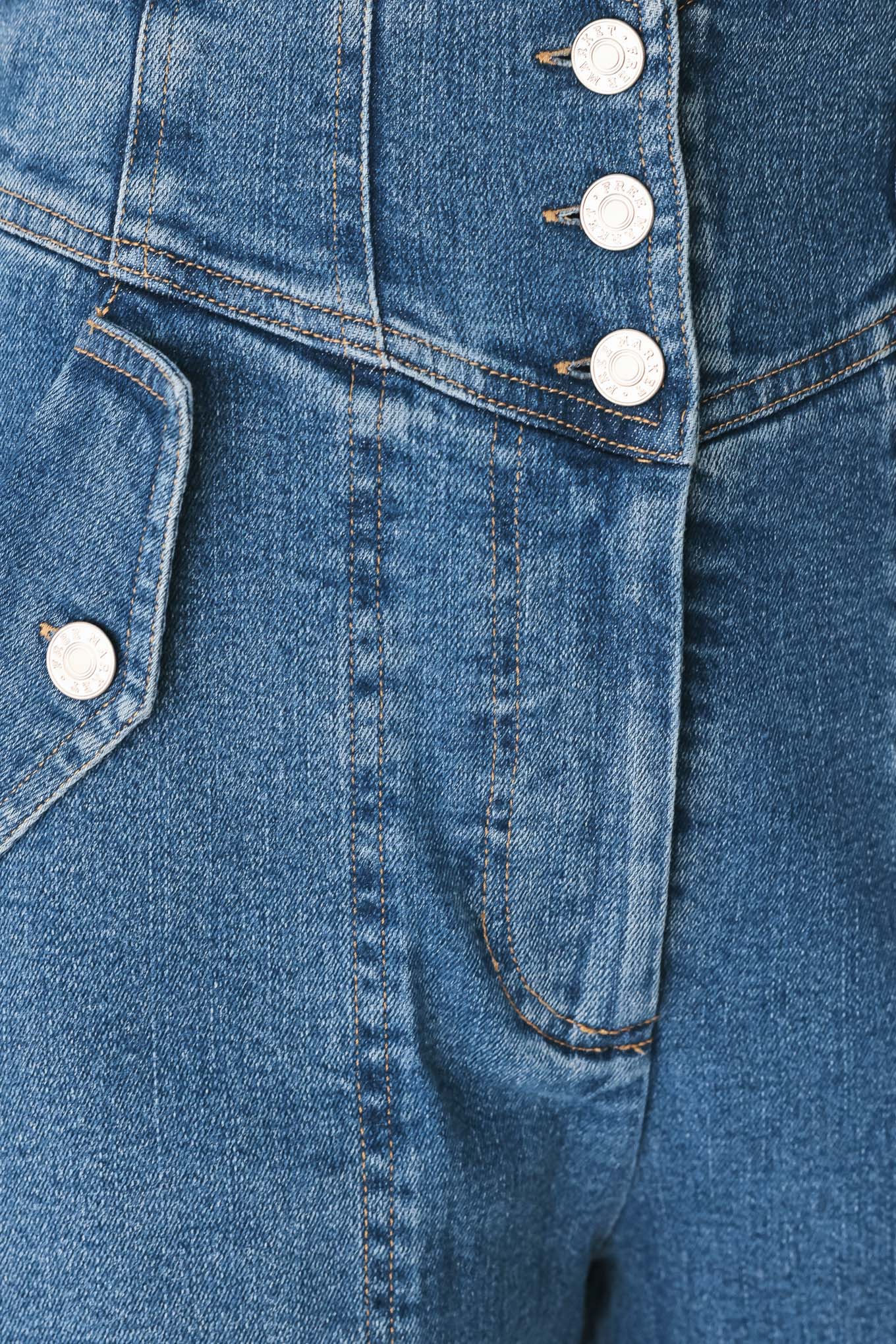 Briar Blue Flared Denim Pants