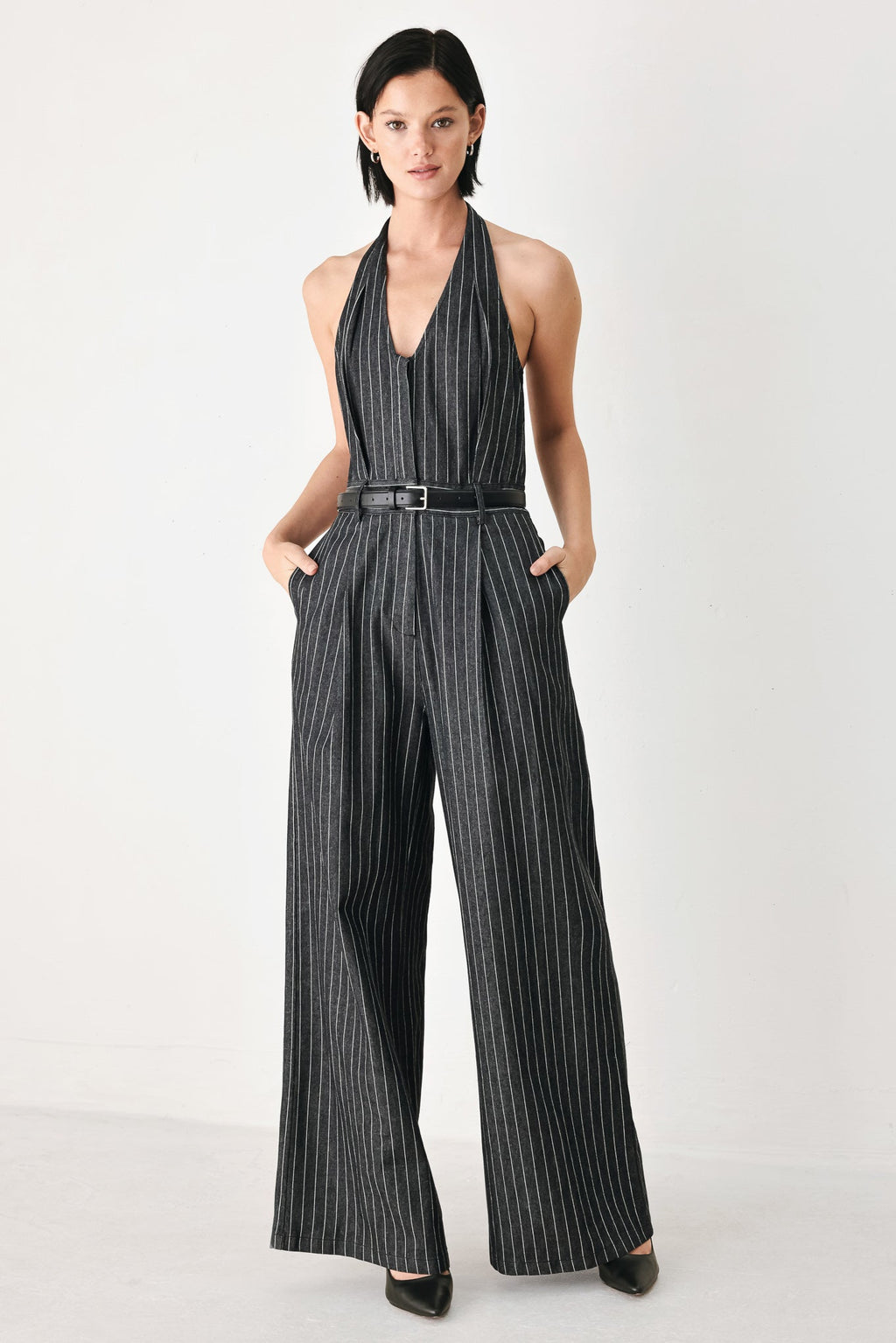 Executive Noir Flow Jumpsuit