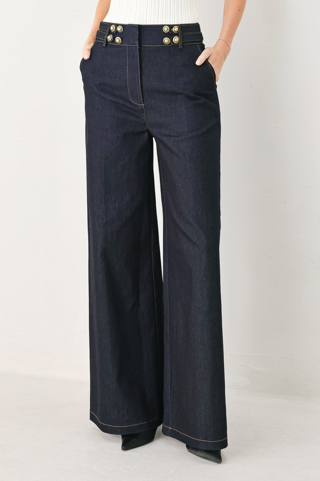 Dark Indigo Denim Pants
