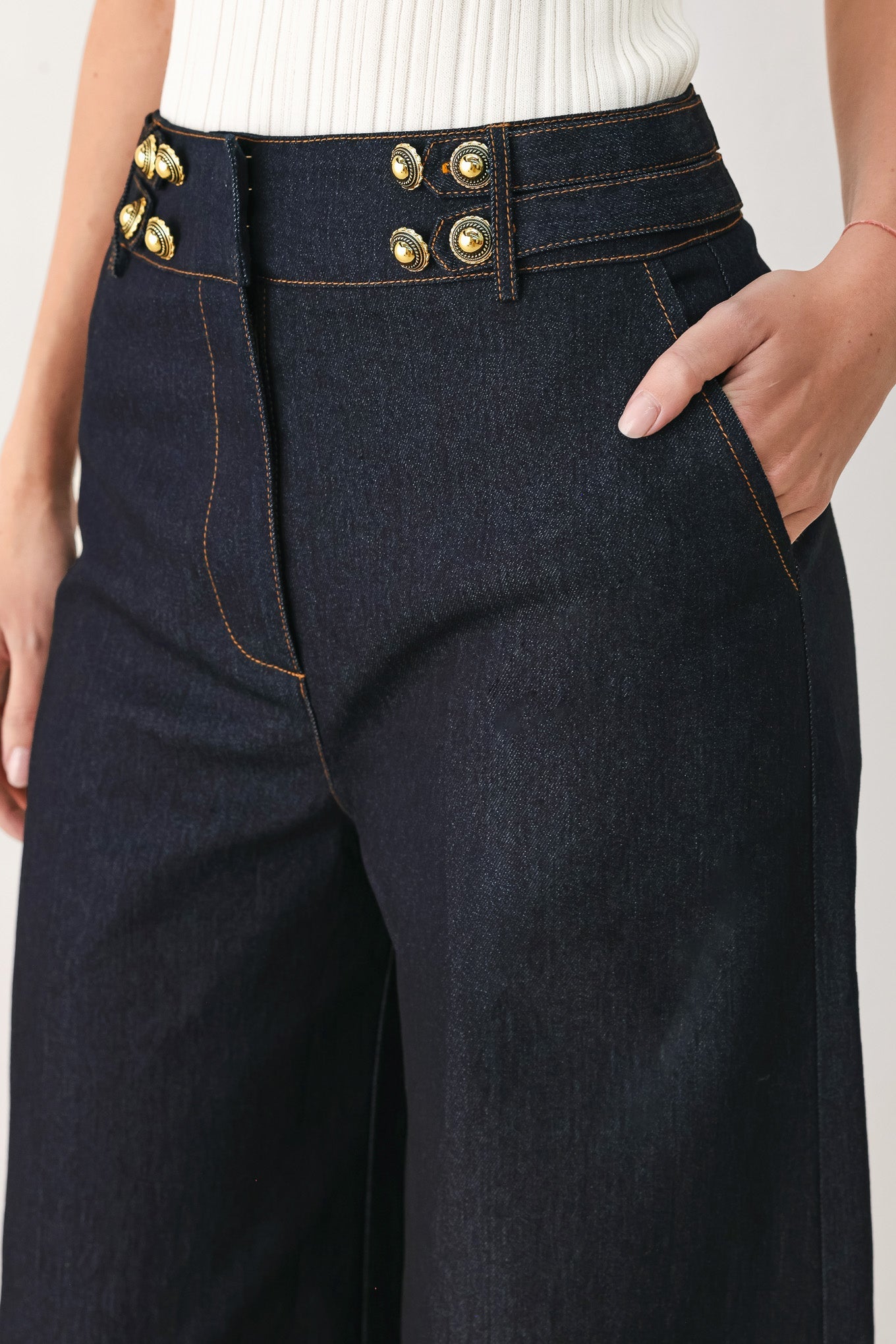 Dark Indigo Denim Pants