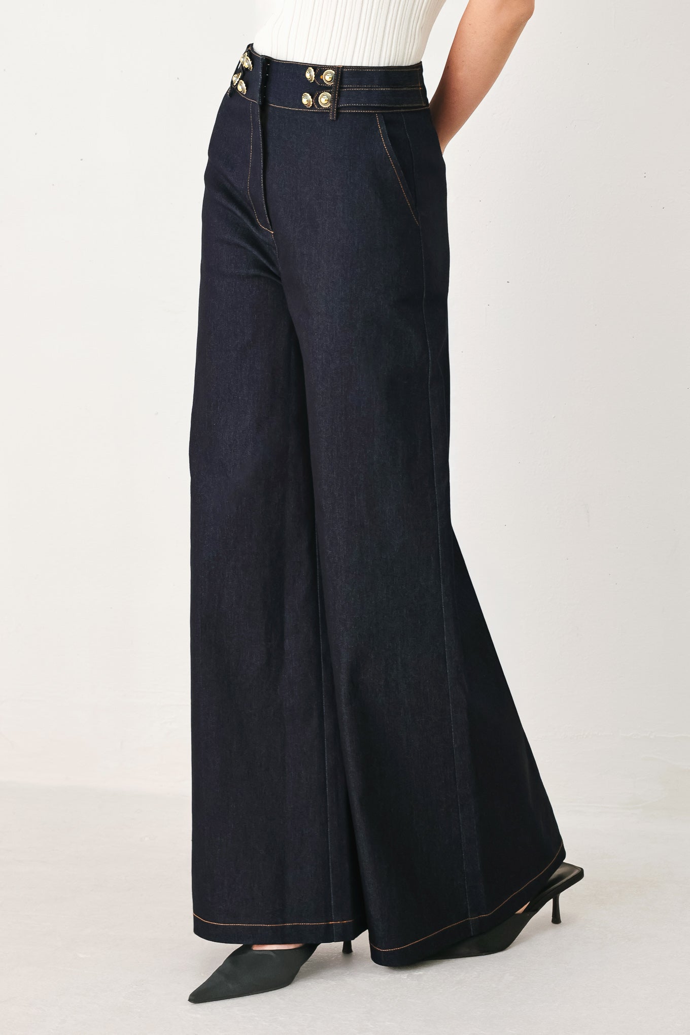 Dark Indigo Denim Pants