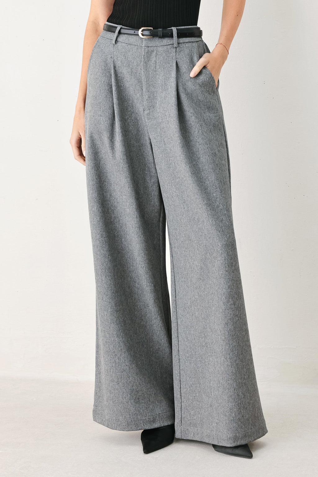 Granite Flow Wide-Leg Pants
