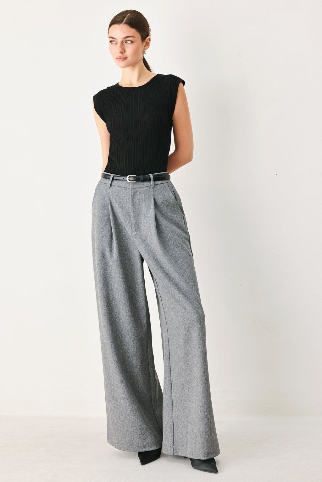 Granite Flow Wide-Leg Pants