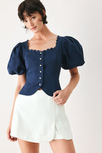 Lovely Afternoon Woven Skort