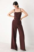 Burgundy Modern Muse Jumpsuit