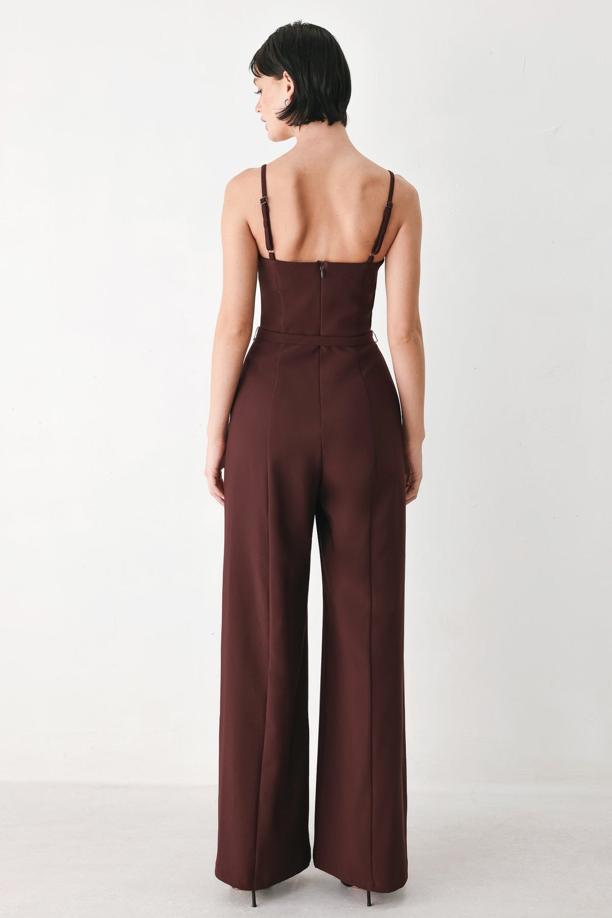 Burgundy Modern Muse Jumpsuit
