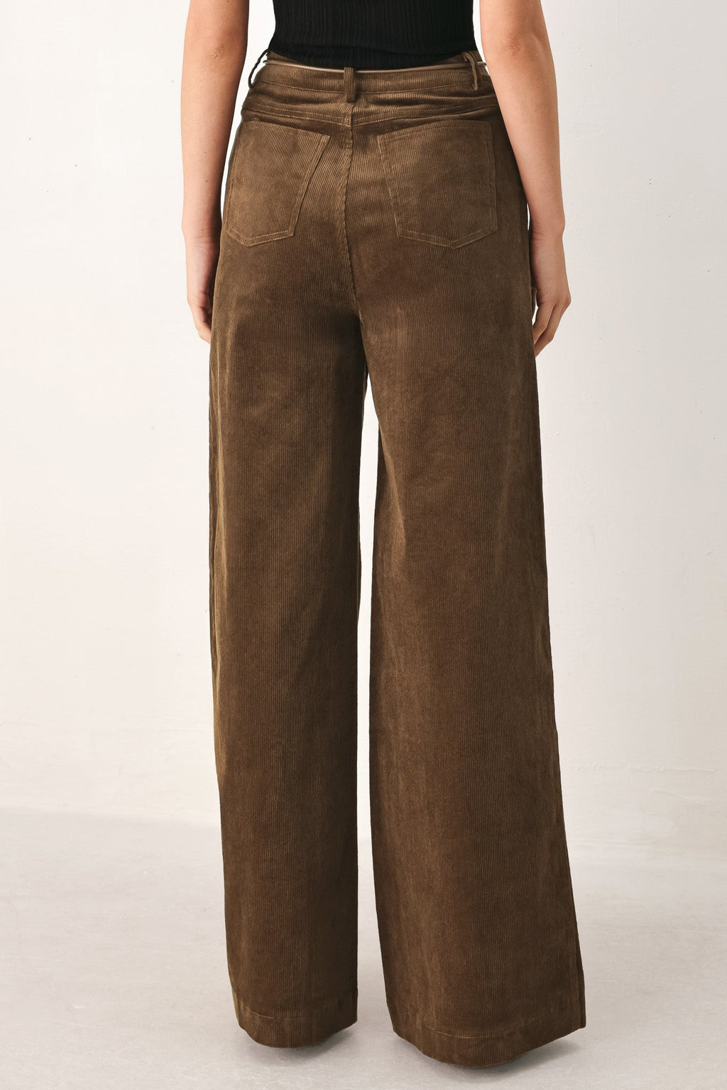 Autumn in Manhattan Belted Corduroy Pants