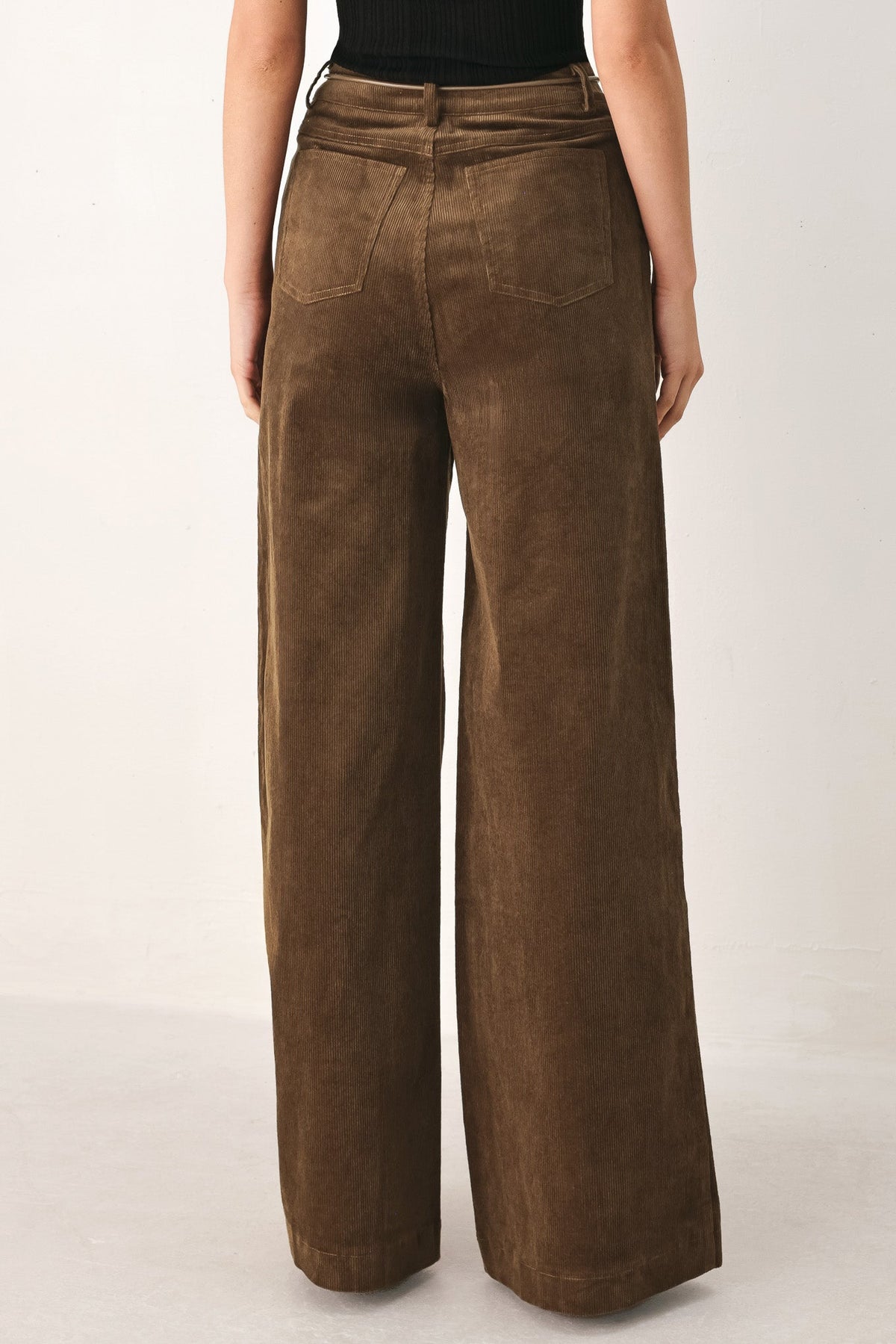 Autumn in Manhattan Belted Corduroy Pants